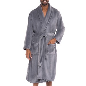 ADR Plush Fleece Men's Robe, Soft Cozy Warm Men's Bathrobe, Bath Robe - 1 of 4