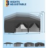10x20 FT Pop Up Canopy Tent Outdoor Canopy, Heavy Duty Instant Tent With 6 Removable Sidewalls - 3 of 4