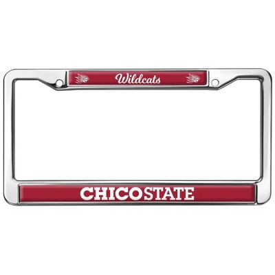 Cal State Chico Wildcats Full Size Standard License Plate Metal Frame