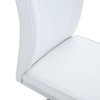 CAVINAS Modern Luxury Simple Arch Chair, PU High Resilience Dining Chair with Crazy Horse Texture and Arched Metal Leg - 4 of 4