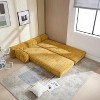 Modular Chaise Lounge Freely Combinable Sleeper Sofa Bed Daybed Lazy Sofa Couch, Space-saving, Chenille Upholstered-ModernLuxe - 2 of 4