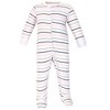 Hudson Baby Infant Girl Cotton Zipper Sleep and Play 3pk, Pink Safari - 2 of 4