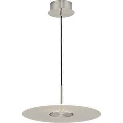 Brushed Nickel LED Indoor/Outdoor Hanging Pendant Light