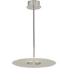 Progress Lighting Spoke Collection 1-Light LED Brushed Nickel Modern Hanging Pendant Light with Integrated Shade - 2 of 2