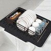 REGALWOVEN Kitchen Counter Easy Clean Slope Design Kitchen Silicone Mat Fits Under Dish Rack - 2 of 4