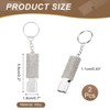Unique Bargains Outdoor Camping Hiking Fishing Rescue Signaling Alloy Keychain Whistles 2 Pcs - 2 of 3