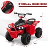 Infans 12V Battery Powered Kids Ride On ATV Electric 4-Wheeler Quad Car w/ MP3 & Light - 2 of 4