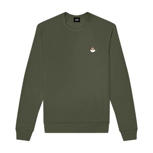 Dalix Cappuccino Embroidered Fleece Crewneck Long Sleeve Sweatshirt Mens - 1 of 4