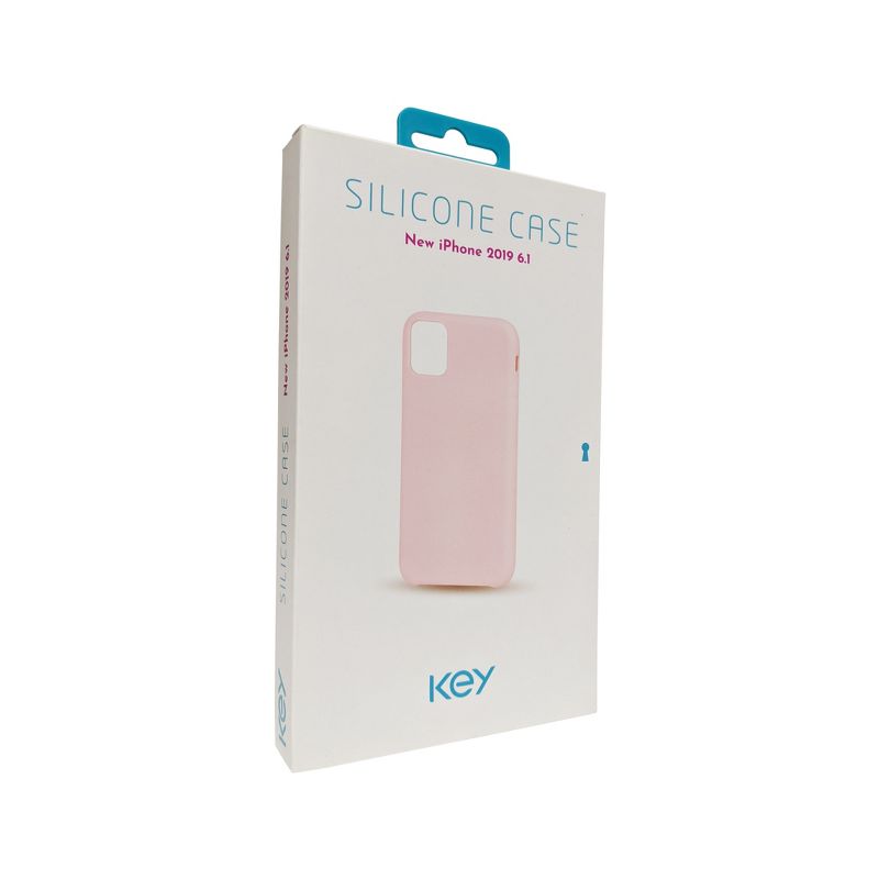 Key Soft Touch Silicone Case for Apple iPhone 11 - Pink, 1 of 2