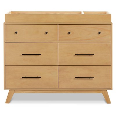 Otto Honey 6-Drawer Double Dresser with Metal Hardware