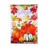 Evergreen Leaves and Pumpkins Moire Garden Flag 12 x 18 Inches Indoor Outdoor Decor - 2 of 4