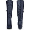 Perphy Women's Halloween Square Toe Chunky Heel Wide Calf Knee High Boots - 2 of 3