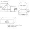 Naysaye Camping Tents Bell Tent Luxury 4 Seasons Mongolian Yurt for Family Camping 4M Cotton Canvas Tent, White - 3 of 4