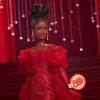 Barbie Signature 11.5" Collectible Doll for Mattel 80th Anniversary with Black Hair/Brown Eyes Glittery Red Tulle Gown - 2 of 4