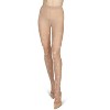 Memoi Women's Posy Patch Floral Knit Sheer Tights - 2 of 4