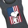 Women's - Peanuts - Snoopy USA Flag Graphic Racerback Tank - 2 of 4