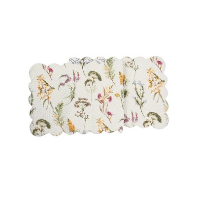 C&F Home 14" x 51" Genevieve Floral Table Runner