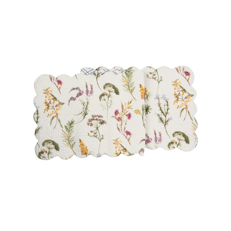 C&F Home 14" x 51" Genevieve Floral Table Runner, 1 of 7