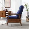 Modern Accent Recliner Chair with Adjustable Footrest, High-Density Cushion, Solid Wood Frame - 2 of 4