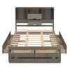 CAVINAS Queen Size Bed Frame, Platform Bed with Storage Headboard and 8 Drawers, Storage Beds with Headboards - 4 of 4