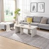 NicBex Natural Wood Rectangle Detachable Coffee Table Set,Single L-Shape End Table,Center Table for Livng Room - 3 of 4