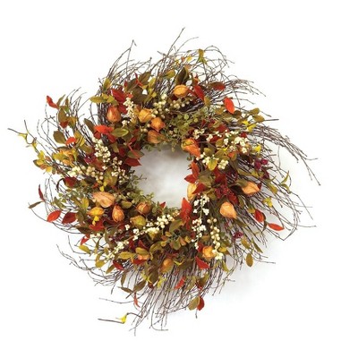 Melrose Cape Gooseberry Wreath 20"D