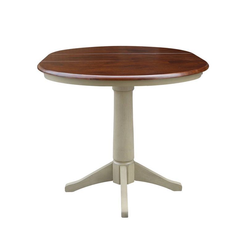 36" Magnolia Round Top Dining Table with 12" Leaf - International Concepts, 5 of 6