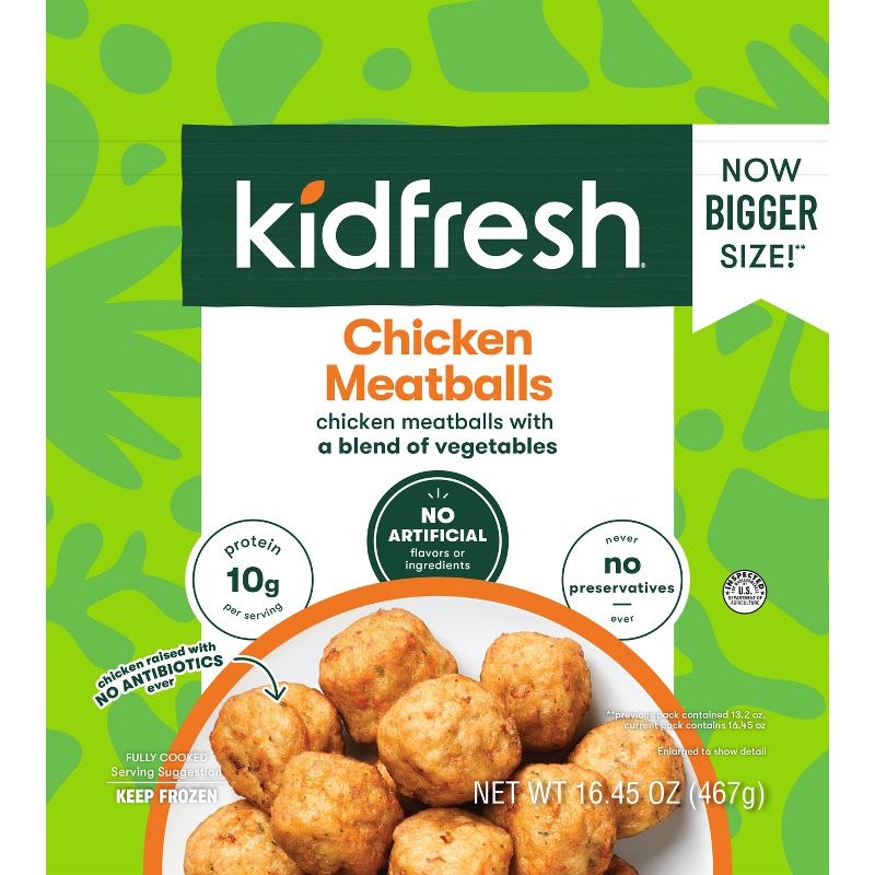 Kidfresh  Frozen Chicken Meatballs - 16.45oz, 1 of 7