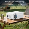 SUGIFT Portable Mini Projector 30 to 120 Inch Screen Keystone 15° Correction HDMI USB AV TF VGA for Home Outdoor Movie Office - 2 of 4