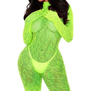 Avidlove Body suits for Women Lace Fishnet Stockings One Piece Lingerie  Bldysuit Neon Green M : Target
