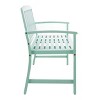 GDFStudio Rubie 48" Outdoor Acacia Wood Slatted Bench - 4 of 4
