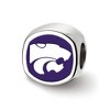 Black Bow Jewelry Sterling Silver Kansas State Wildcats NCAA Bead Charm - 2 of 4