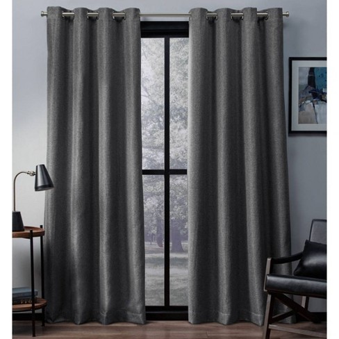 Set Of 2 Eglinton Woven Blackout Grommet Top Window Curtain Panel