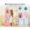 Garvee Kids Jewelry Armoire Cabinet with Full-Length Mirror,46"Jewelry Armoire with 3 Storage Drawers,Kids Vanity Dress Up Mirror Jewelry Cabinet - 4 of 4