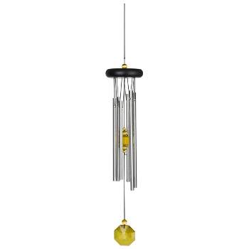 Woodstock Wind Chimes Signature Collection, Woodstock Chakra Chime, 17'' Wind Chime for Outdoor Garden Décor