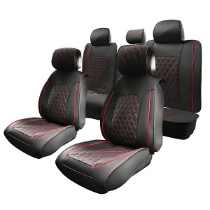 Unique Bargains Car Front Rear Seat Covers Pad for Ford F-150 Crew Cab 2009-2023 5 Pcs - 1 of 4