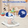 Infans 2-in-1 Foldable Baby Walker w/ Adjustable Heights & Detachable Toy Tray Blue - 2 of 4