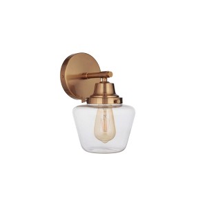Craftmade Lighting Essex 1 - Light Wall Light in  Satin Brass - 1 of 2