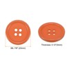 Unique Bargains Resin Craft Snap Round Flat 4-Hole Sewing Buttons 50 Pcs - 2 of 4
