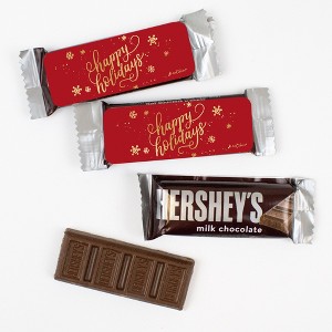 44 Count Happy Holidays Snack Size Milk Chocolate Bars For Party Favors, Gifts & More - Snowflakes - 1 of 4