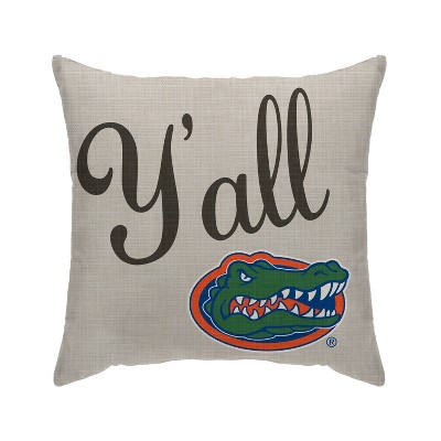 NCAA Florida Gators Y'all Decorative Throw Pillow