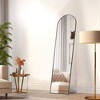 Floor Standing Mirror, Wall Mirror with Stand Aluminum Alloy Thin Frame - 3 of 4