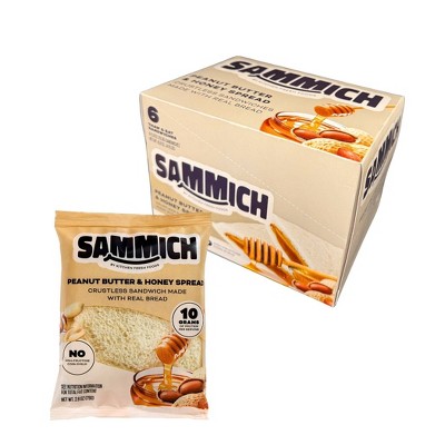 Sammich Peanut Butter & Jelly Crustless Sandwich - Honey - 2.8oz