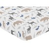 Sweet Jojo Designs Fitted Crib Sheet - Woodland Animals - image 3 of 4