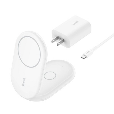 Belkin Qi2 2-in-1 Stand - White