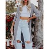 Essential Solid Open Front Maxi Long Knitted Cardigan Sweater for Women - 2 of 4