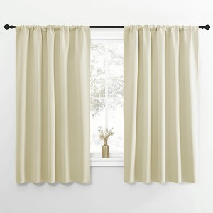 NICETOWN Blackout Curtains Rod Pocket Thermal Insulated Privacy Drapes (2 Panels) - 1 of 4