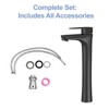 PAGED Bathroom Sink Faucet Single Handle Tall Sink Faucet with Ceramic Disc Cartridge, Faucet for Bathroom Sink - 2 of 4
