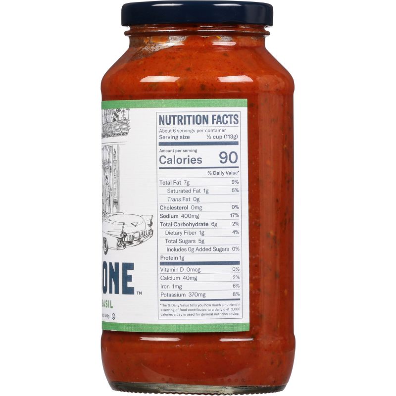 Carbone Tomato Basil Sauce - 24oz, 4 of 6