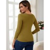 INSPIRE CHIC Women's Maternity Ruched Side Stretchy Tops Homeware Long-Sleeve Shirts Casual Blouses - 4 of 4
